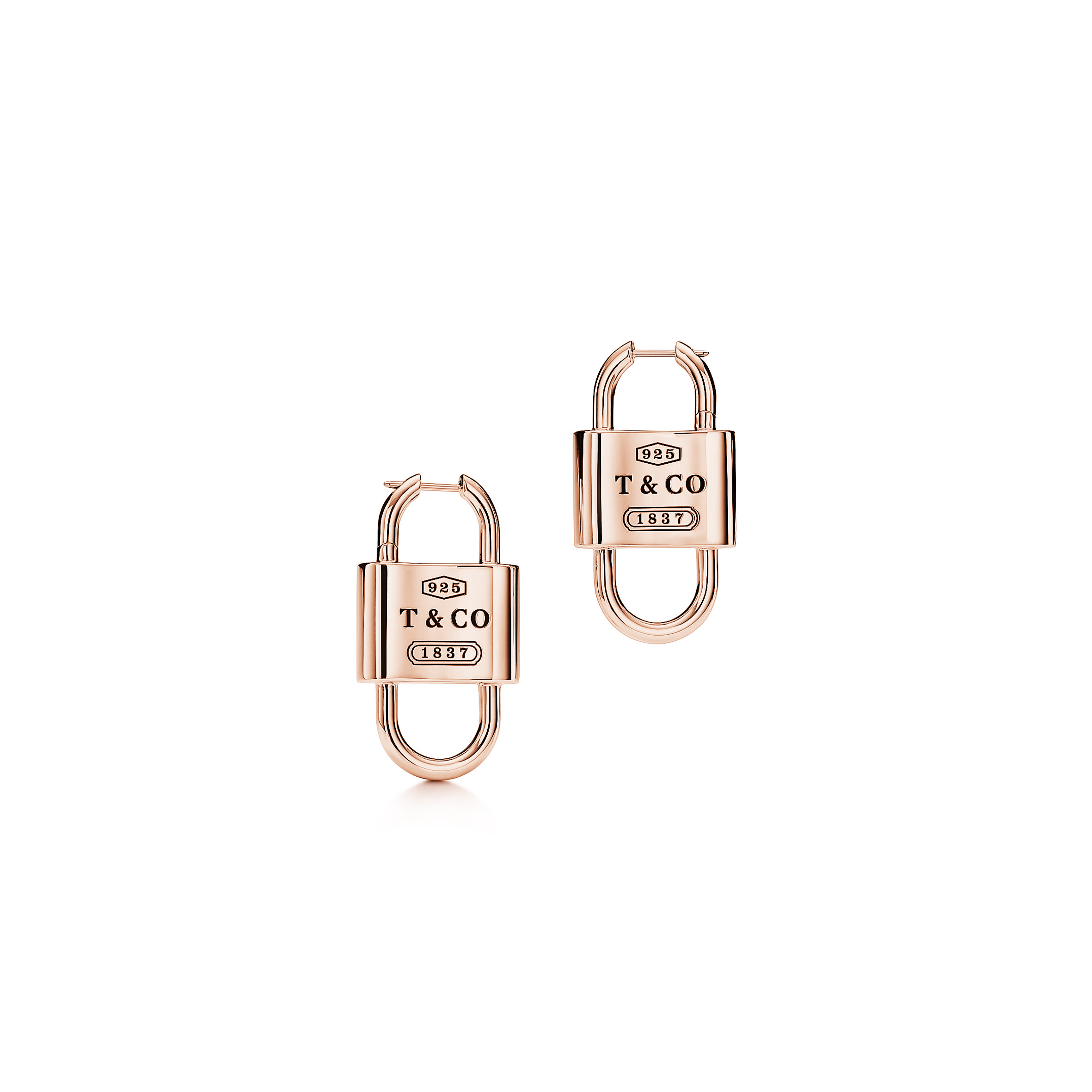 TIFFANY 1837™ LARGE DOUBLE LOCK DROP EARRINGS 732476
